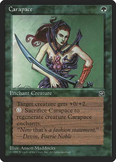 Carapace, Magic card HML 84b — Homelands set