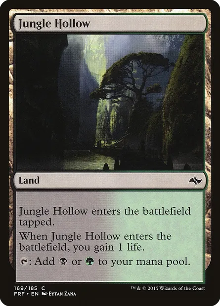 Jungle Hollow, Magic card FRF 169 — Fate Reforged set