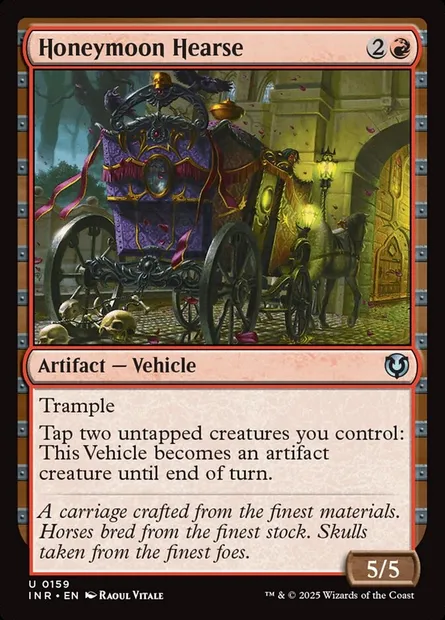 Honeymoon Hearse, Magic card INR 159 — Innistrad Remastered set