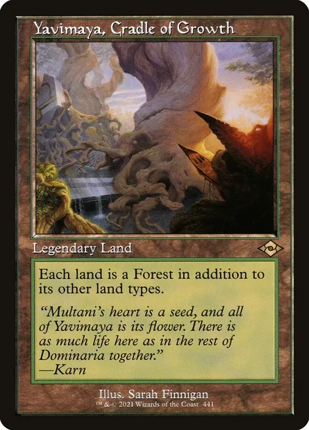 Yavimaya, Cradle of Growth, Magic card MH2 441 — Modern Horizons 2 set