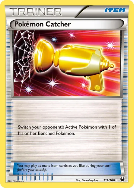 Pokémon Catcher, Pokémon card DEX 111 — Dark Explorers set
