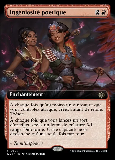 Ingéniosité poétique, carte Magic LCI 377 — extension The Lost Caverns of Ixalan