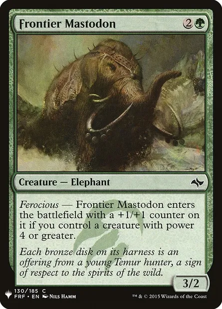 Frontier Mastodon, Magic card PLST FRF-130 — The List set