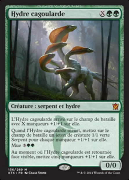 Hydre cagoularde, carte Magic KTK 136 — extension Les Khans de Tarkir