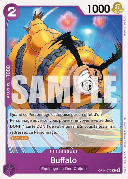 Buffalo, carte One Piece OP14-070 — extension LES SEPT DE LA MER D'AZUR