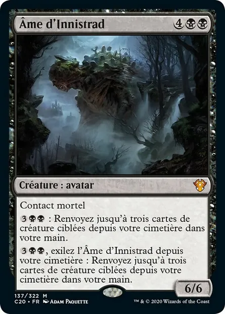 Âme d'Innistrad, carte Magic C20 137 — extension Commander 2020