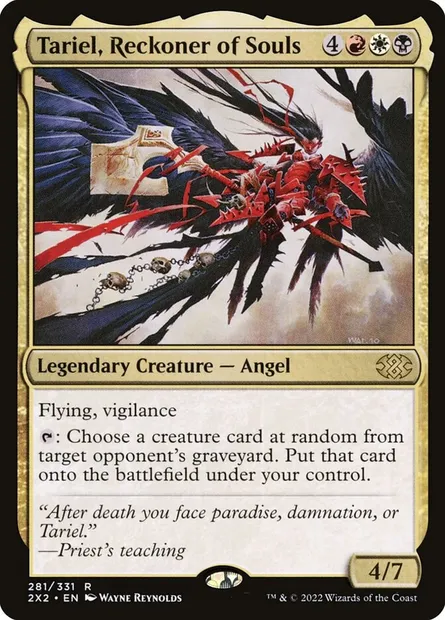 Tariel, Reckoner of Souls, Magic card 2X2 281 — Double Masters 2022 set