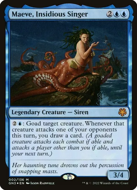 Maeve, Insidious Singer, Magic card GN3 2 — Game Night: Free-for-All set