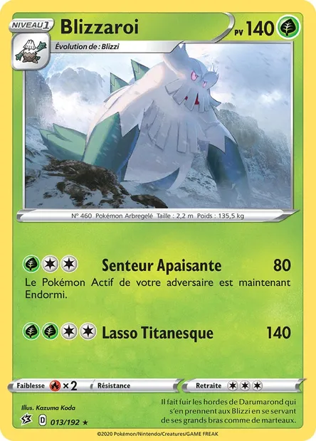 Blizzaroi, carte Pokémon RCL 13 — extension Clash des Rebelles