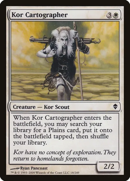 Kor Cartographer, Magic card ZEN 18 — Zendikar set