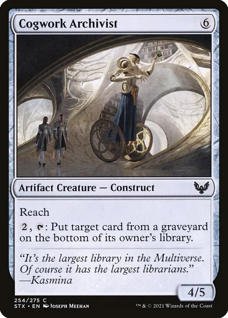 Cogwork Archivist, Magic card STX 254 — Strixhaven: School of Mages set