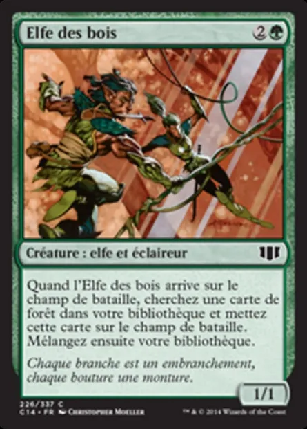 Elfe des bois, carte Magic C14 226 — extension Commander 2014
