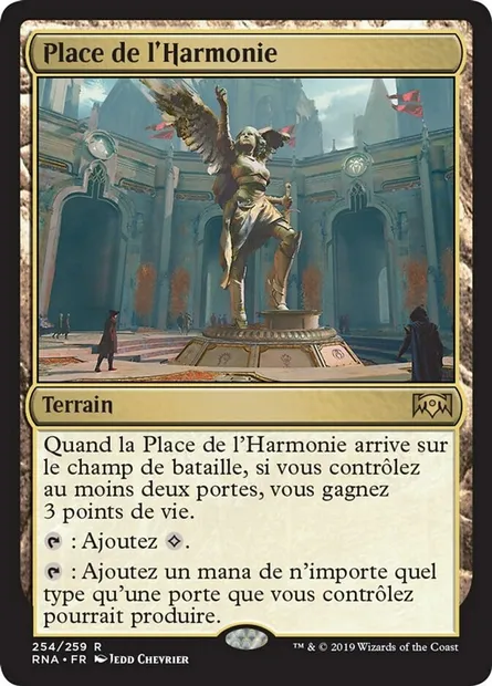 Place de l'Harmonie, carte Magic RNA 254 — extension L'allégeance de Ravnica