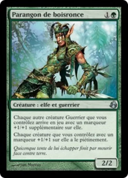 Parangon de boisronce, carte Magic MOR 115 — extension Leveciel