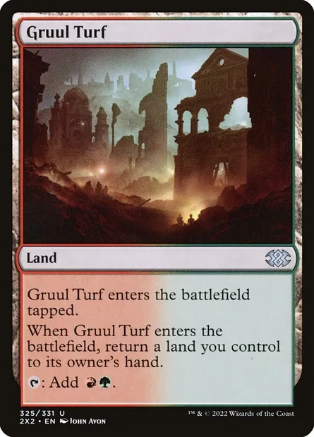 Gruul Turf, Magic card 2X2 325 — Double Masters 2022 set