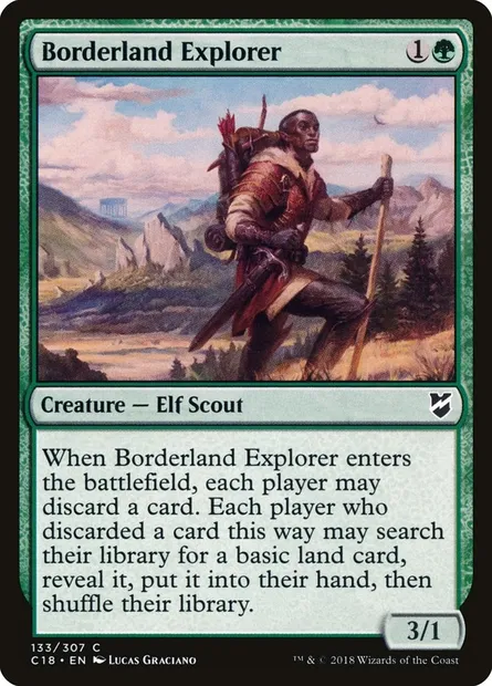 Borderland Explorer, Magic card C18 133 — Commander 2018 set