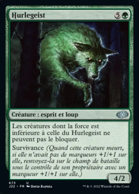 Hurlegeist, carte Magic J22 673 — extension Jumpstart 2022