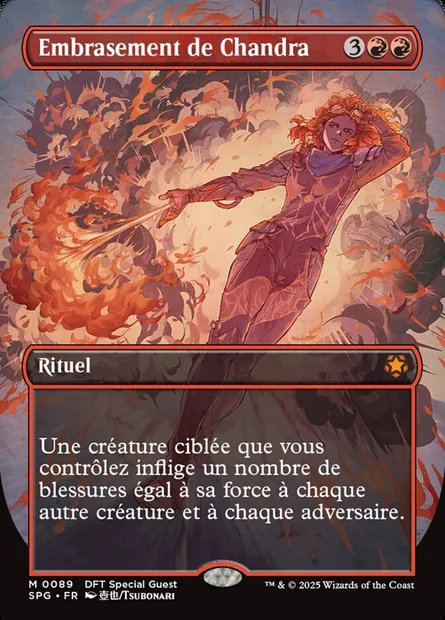 Embrasement de Chandra, carte Magic SPG 89 — extension Special Guests