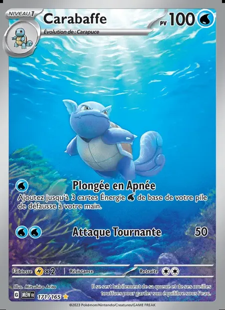 Carabaffe, carte Pokémon MEW 171 — extension 151