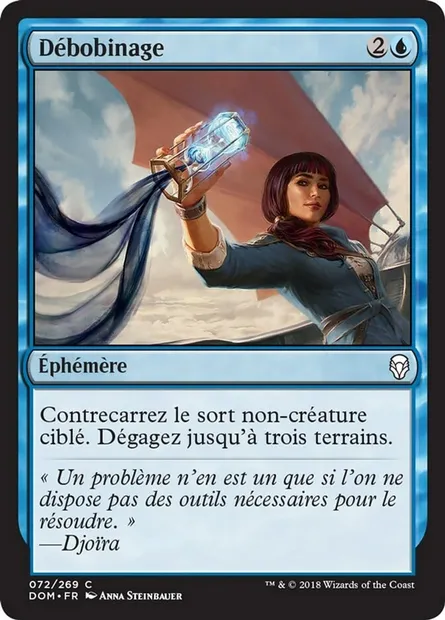Débobinage, carte Magic DOM 72 — extension Dominaria