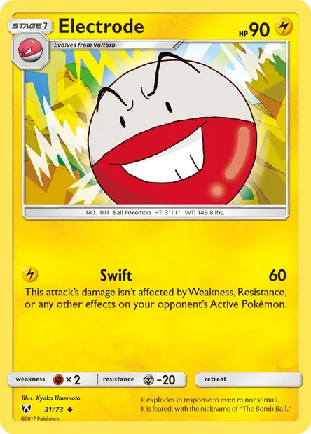 Electrode, Pokémon card SLG 31 — Shining Legends set