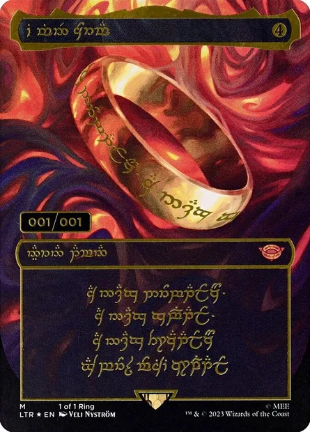 The One Ring, Magic card LTR 0 — The Lord of the Rings: Tales of Middle-earth set