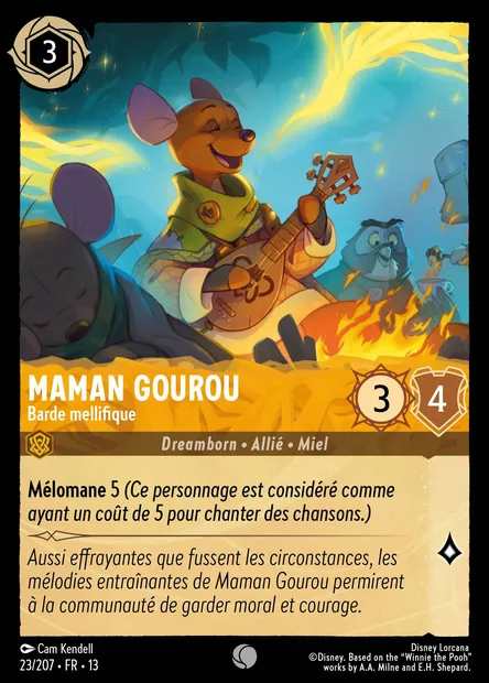 Maman Gourou - Barde mellifique, carte Disney Lorcana CH13-023 — extension Invasion Epineuse!