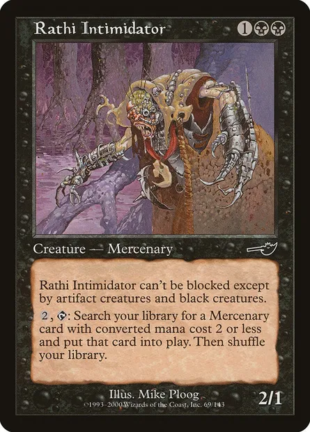 Rathi Intimidator, Magic card NEM 69 — Nemesis set