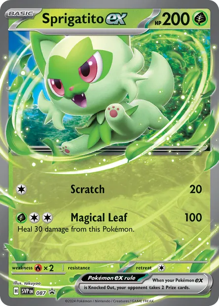 Sprigatito ex, Pokémon card PR-SV 087 — SVP Black Star Promos set