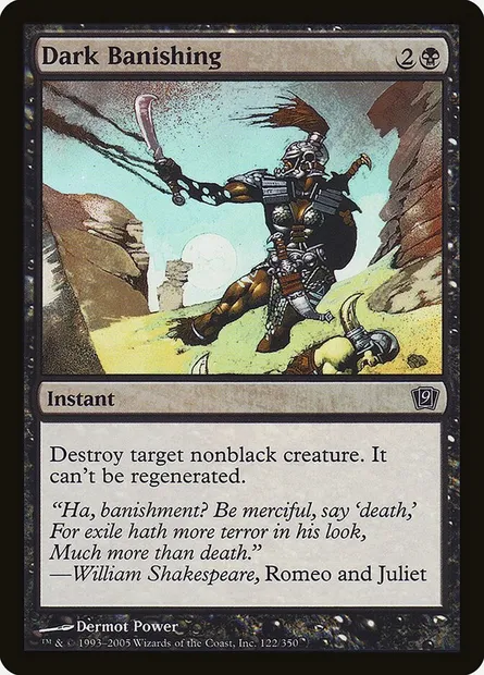 Dark Banishing, Magic card 9ED 122★ — Ninth Edition set
