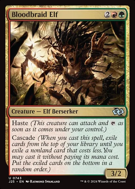 Bloodbraid Elf, Magic card J25 743 — Foundations Jumpstart set