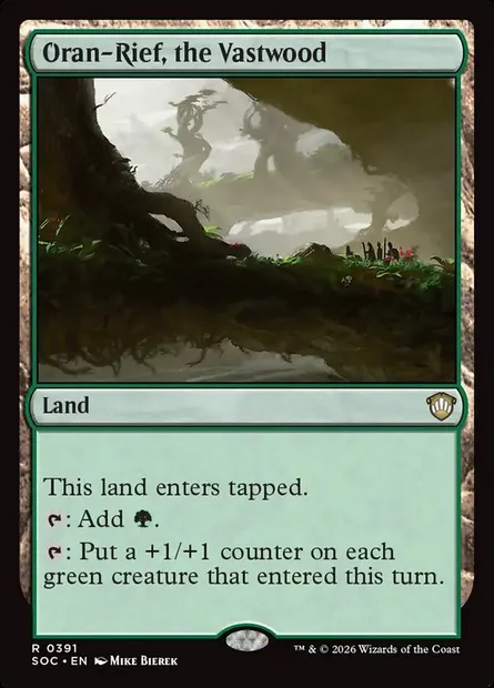 Oran-Rief, le Vastebois, carte Magic SOC 391 — extension Secrets of Strixhaven Commander