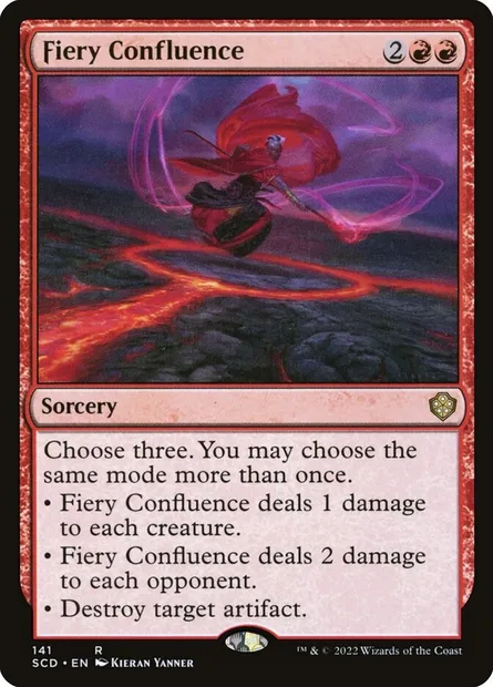 Confluence ardente, carte Magic SCD 141 — extension Starter Commander Decks