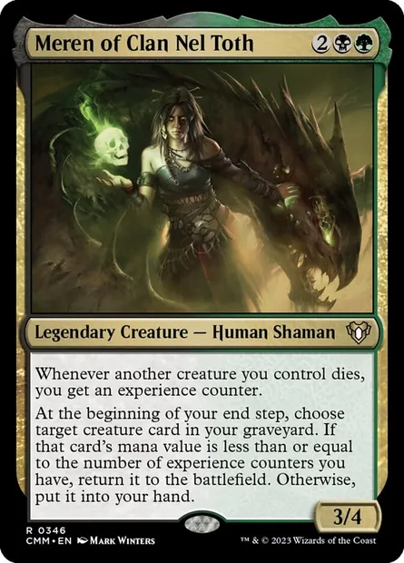 Meren du clan Nel Toth, carte Magic CMM 346 — extension Commander Masters
