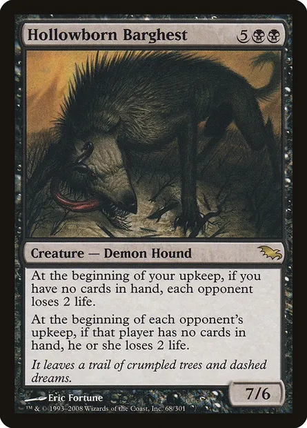 Hollowborn Barghest, Magic card SHM 68 — Shadowmoor set