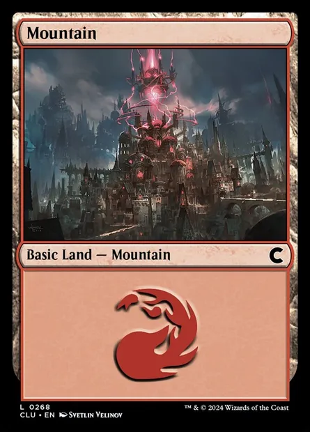 Mountain, Magic card CLU 268 — Ravnica: Clue Edition set
