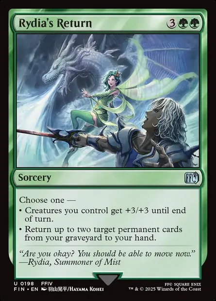 Rydia's Return, Magic card FIN 198 — Final Fantasy set