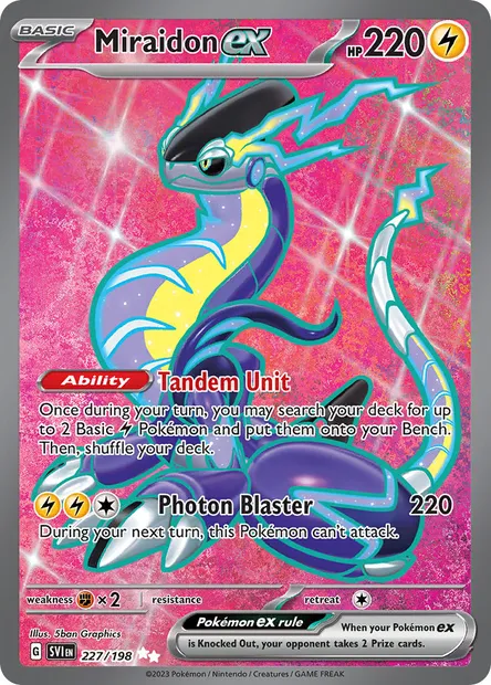Miraidon ex, Pokémon card SVI 227 — Scarlet & Violet set