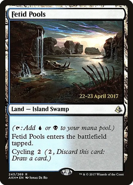 Fetid Pools, Magic card PAKH 243s — Amonkhet Promos set