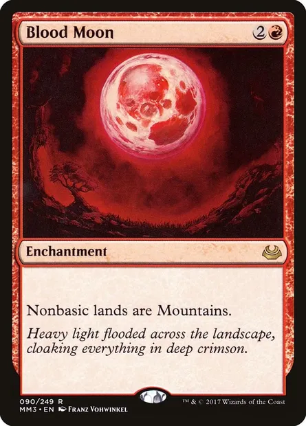 Blood Moon, Magic card MM3 90 — Modern Masters 2017 set
