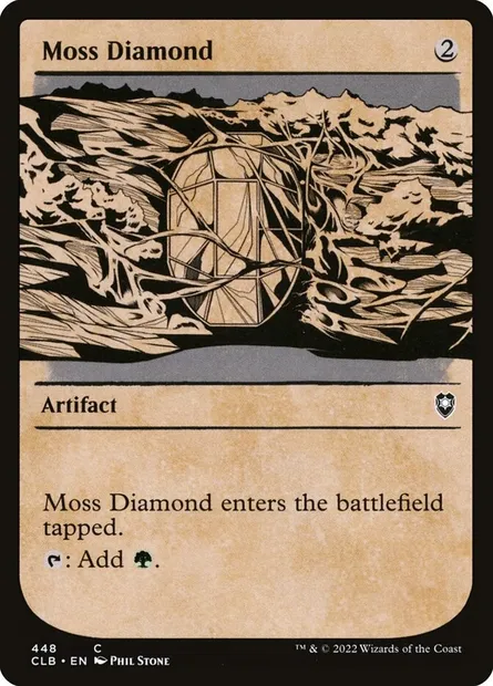 Moss Diamond, Magic card CLB 448 — Commander Legends: Battle for Baldur's Gate set