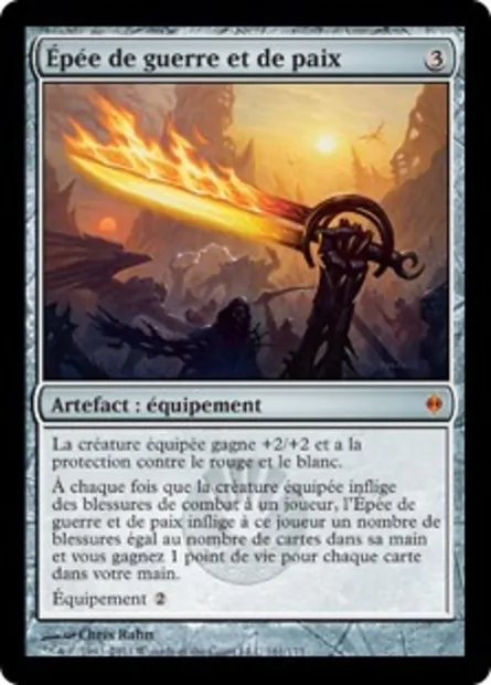 Épée de guerre et de paix, carte Magic NPH 161 — extension La Nouvelle Phyrexia