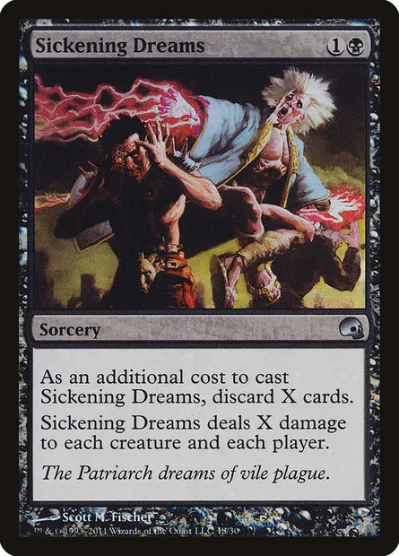 Rêves maladifs, carte Magic PD3 18 — extension Premium Deck Series: Graveborn