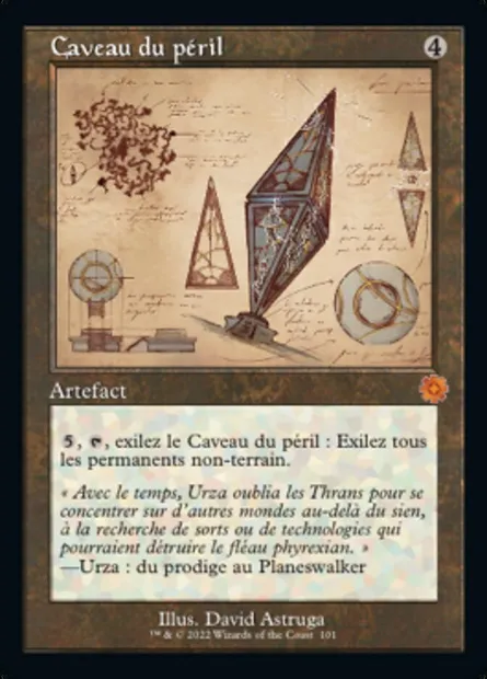 Caveau du péril, carte Magic BRR 101 — extension The Brothers' War Retro Artifacts