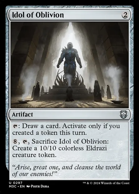 Idol of Oblivion, Magic card M3C 297 — Modern Horizons 3 Commander set