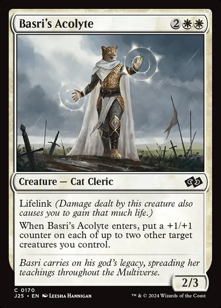 Basri's Acolyte, Magic card J25 170 — Foundations Jumpstart set