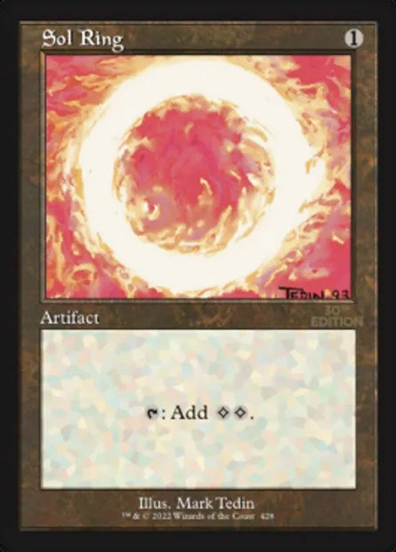 Sol Ring, Magic card 30A 428 — 30th Anniversary Edition set