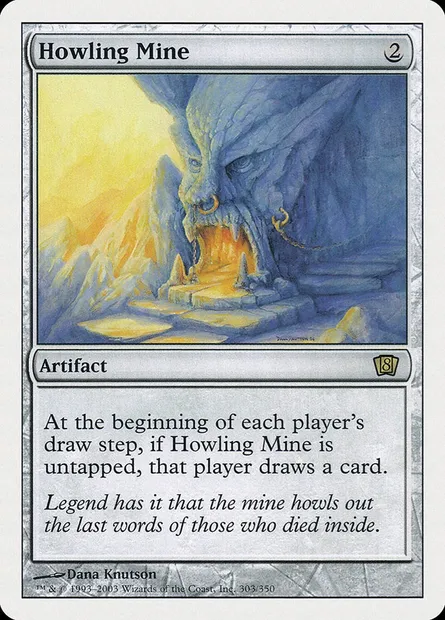 Howling Mine, Magic card 8ED 303 — Eighth Edition set