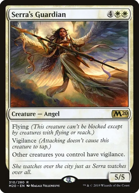 Serra's Guardian, Magic card M20 310 — Core Set 2020 set