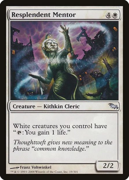 Resplendent Mentor, Magic card SHM 19 — Shadowmoor set